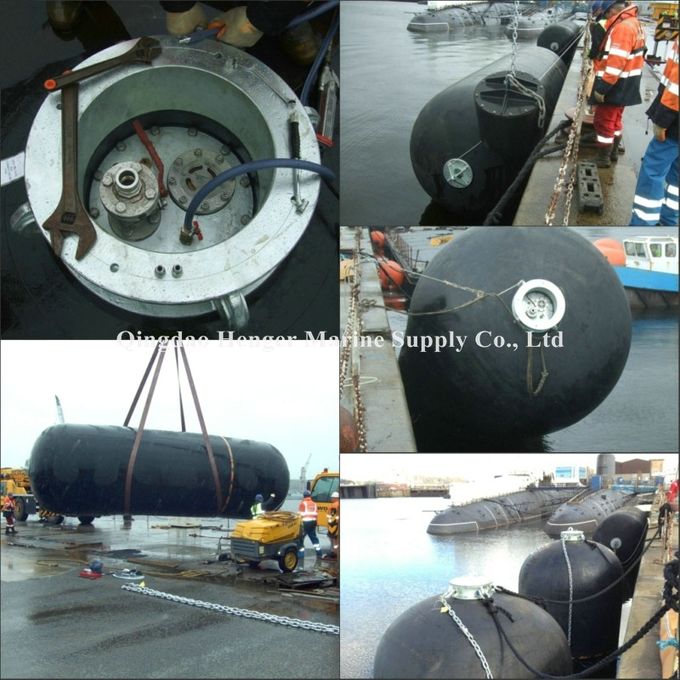 Durchmesser 3,3 X L 6.5m halb Unterwasserfender-niedriger Rumpf-Druck für Boot