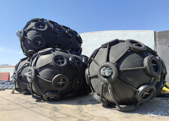 Qualität 50Kpa, das Marine Pneumatic Rubber Fender With-Kette und -art schwimmt usine