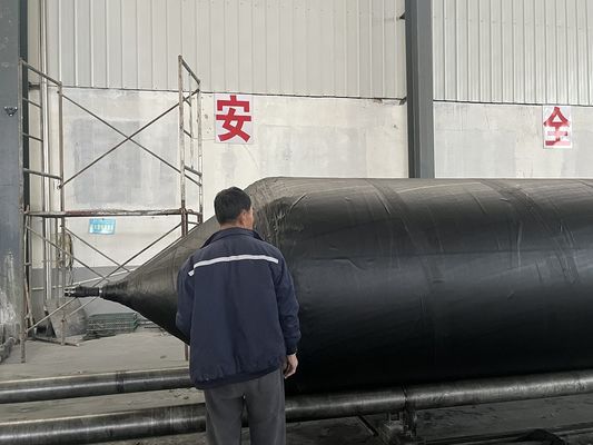 Qualität Kraft Gummi und synthetische Faser Marine Gummi Airbag mit Druckluft aufgeblasen usine