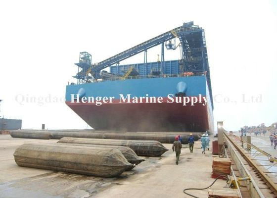 Qualität Aufblasbare schwere anhebende Rollen Marine Rubber Airbags Ship Launching 1.5m x 9m 8 Schichten usine