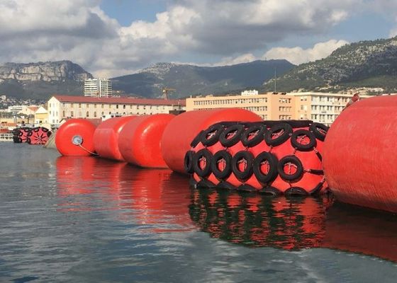 Qualität ISO 17357 Certified EVA Foam Filled Fender with Customizable Density 70-110kg/m³ and 0.5m-4.8m Diameter for Marine Use Fabrik
