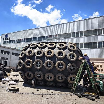Qualität Henger Yokohama-Typ aufblasbarer Marine-Gummi-Fender mit BV-Zertifikat für STS- und Docking-Betrieb usine
