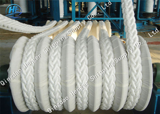 Qualität Umsponnener Schiffstau 60MM des Niedrigwasser-Absorptions-Marineschiffstau-UHMWPE usine