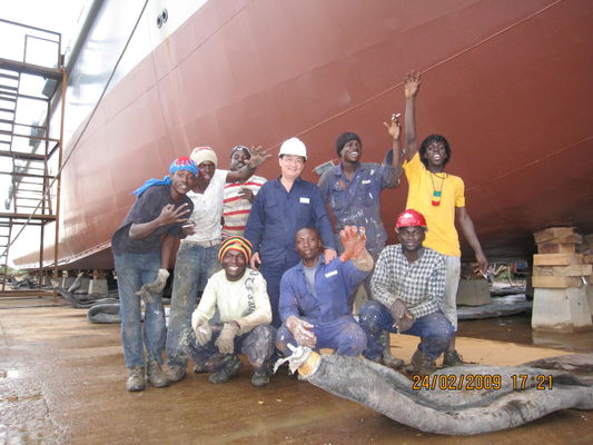 Qualität Caisson, der den aufblasbaren Gummiballon befördert verwendete Marine Rubber Airbag anhebt usine