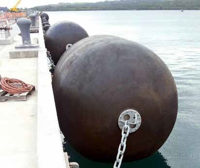 Qualität Yokohama-Fender 50Kpa 80Kpa ermüden Kettenpneumatischen NettoGummipuffer usine