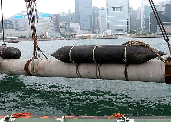 Qualität ISO 14409 Certified Pneumatic Rubber Fender - Natural Rubber Marine Airbag with 80kpa Working Pressure usine