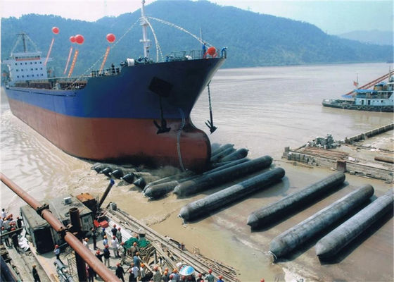 Qualität ISO 14409 Certified Pneumatic Rubber Fender - Natural Rubber Marine Airbag with 80kpa Working Pressure usine