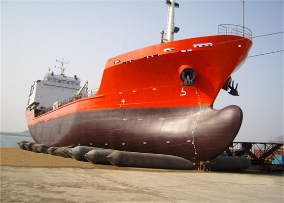 Qualität ISO 14409 Certified Marine Rubber Airbag with 80kPa Working Pressure and Natural Rubber Material Fabrik
