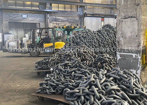 Qualität Schwarze gemalte Bolzen-Verbindungs-Anker-Kette Marine Anchor Chain usine